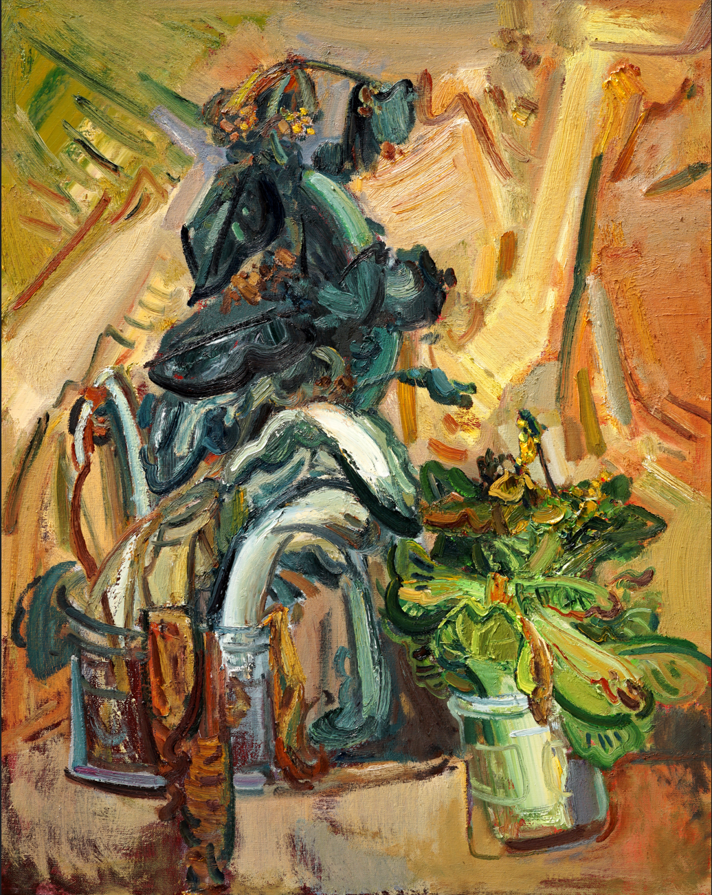 油画作品《白菜花》 | ART生輝