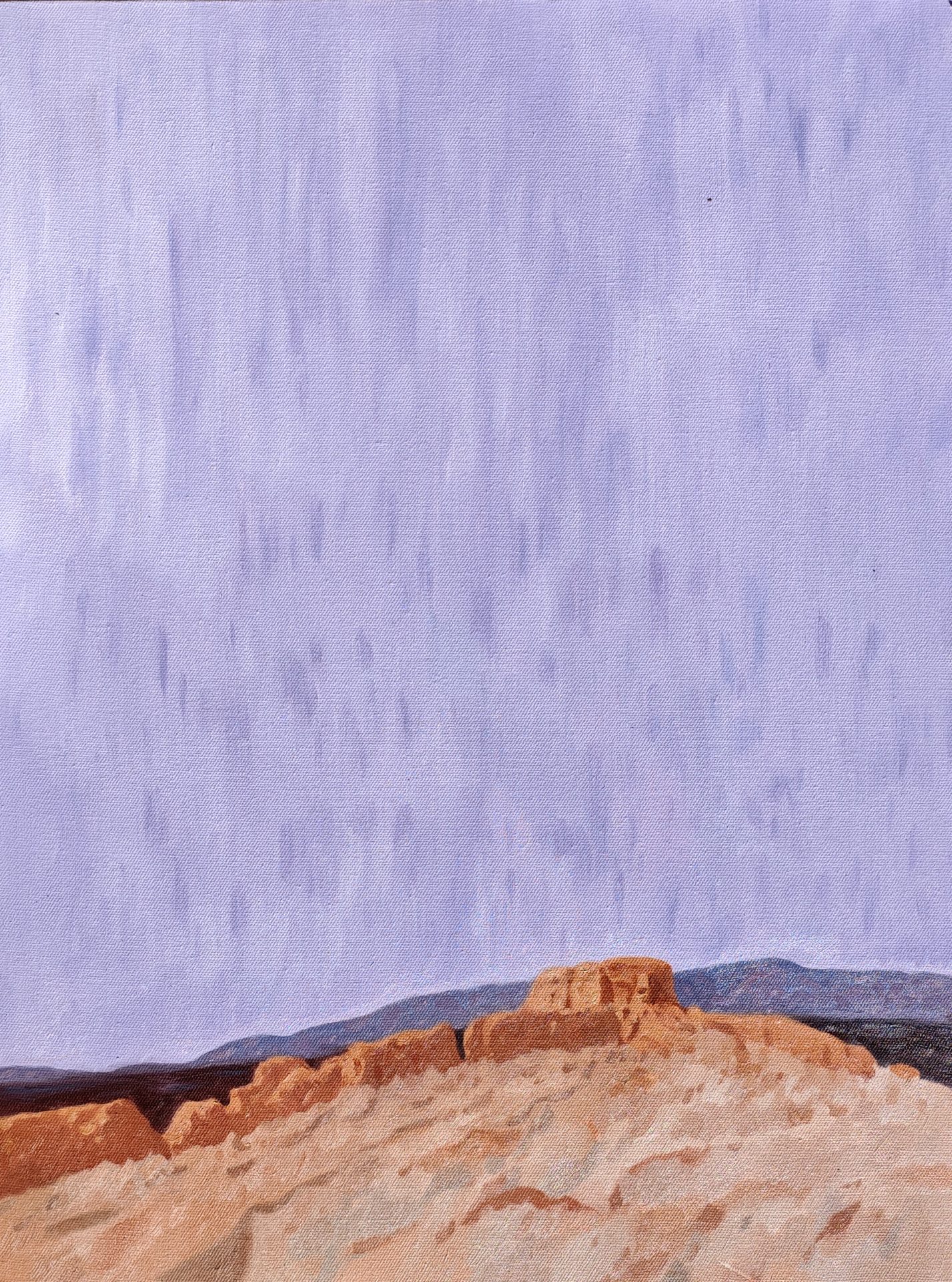 油画《天落城》